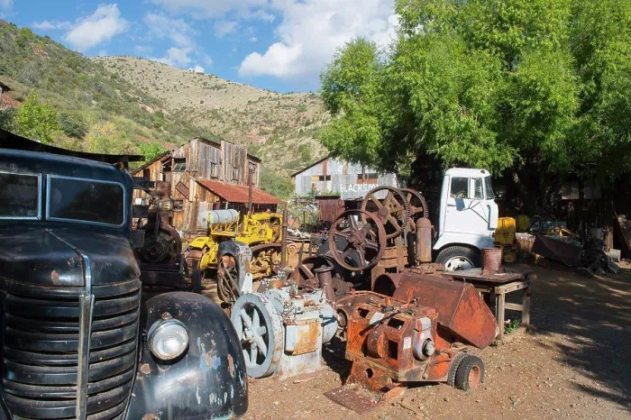 Framed Print : Old Mining Equipment Print from Gold King Mine