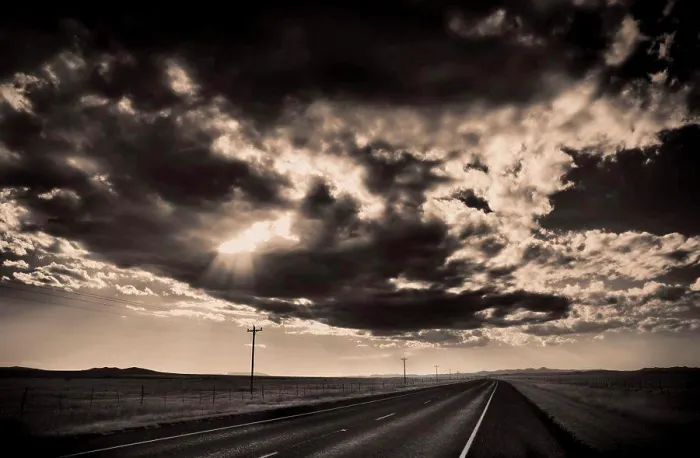 Framed Print : Open Road at Dusk Print Framed Print : Open Road at Dusk Print