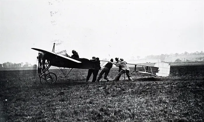 Framed Print : 20th Century Print of Pusher Type Biplane Framed Print : 20th Century Print of Pusher Type Biplane