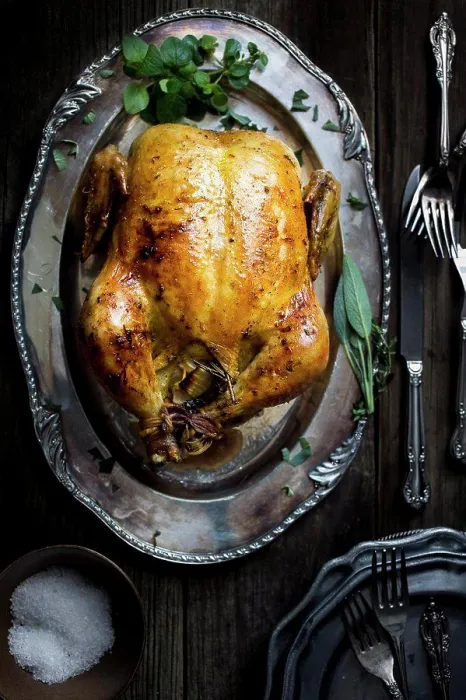 Framed Print : Whole Roasted Chicken Print Framed Print : Whole Roasted Chicken Print
