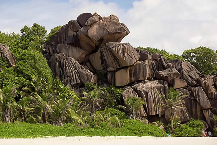 Framed Print : Seychelles Beach Rock Formations Print Framed Print : Seychelles Beach Rock Formations Print