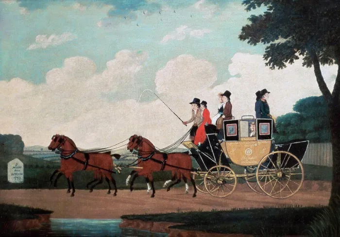 Framed Print : 18th Century Royal Mail Coach Print Framed Print : 18th Century Royal Mail Coach Print