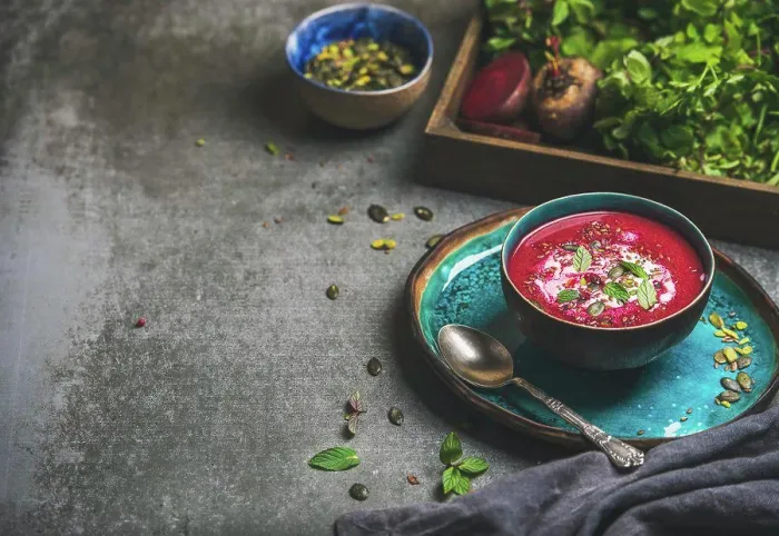 Framed Print : Spring Detox Beetroot Soup Print Framed Print : Spring Detox Beetroot Soup Print