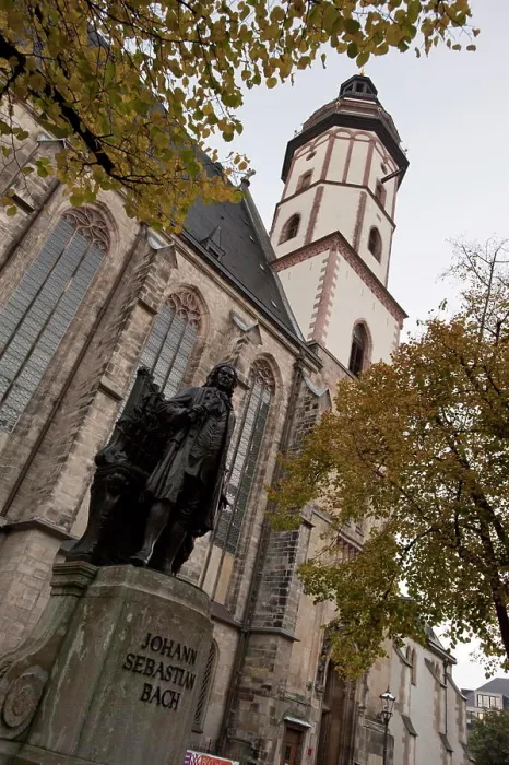 Framed Print : Statue of Bach Print, Thomaskirche Leipzig Germany Framed Print : Statue of Bach Print, Thomaskirche Leipzig Germany