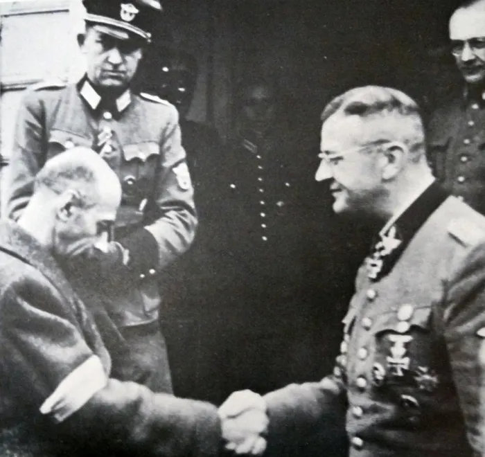 Framed Print : Surrender of General Bor Komorowski Print Framed Print : Surrender of General Bor Komorowski Print