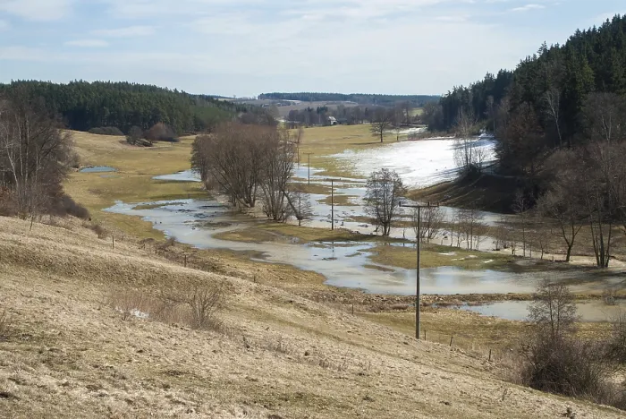 Framed Print : 2006 Germany Greiz Thuringia Spring Flood Print