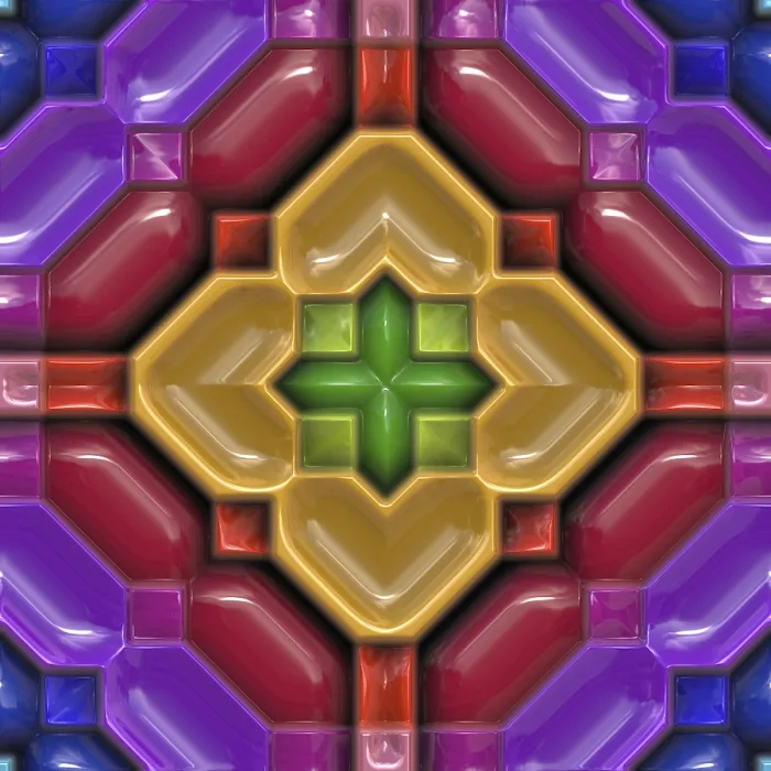 Framed Print : Plastic Tiled Pattern 3D Effect Print Framed Print : Plastic Tiled Pattern 3D Effect Print