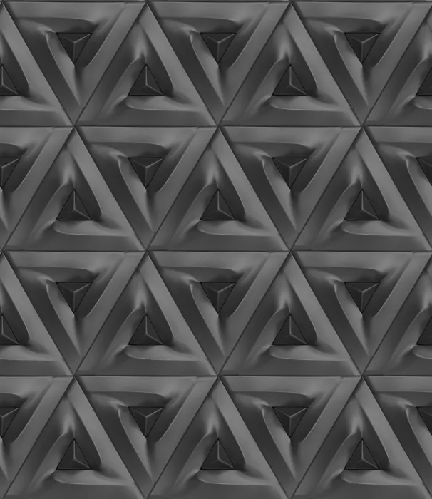 Framed Print : Repetitive Triangular Geometric Print
