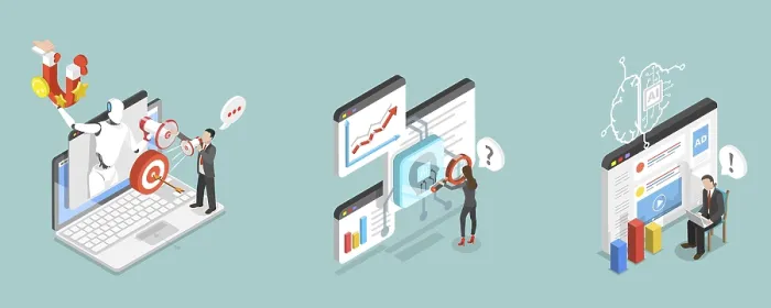 Framed Print : 3D Isometric Print of AI in Marketing Efficiency Framed Print : 3D Isometric Print of AI in Marketing Efficiency