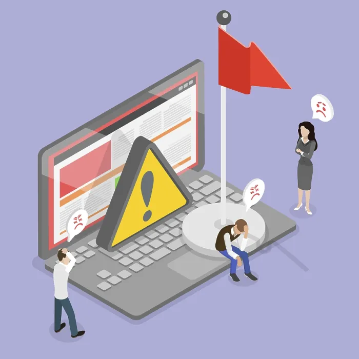 Framed Print : Red Flag Alert Print - Warning Against Threats Framed Print : Red Flag Alert Print - Warning Against Threats