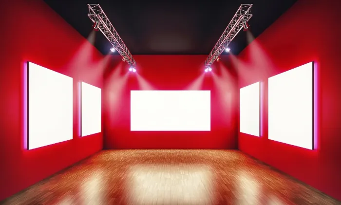 Framed Print : 3D Exhibition Background Print Framed Print : 3D Exhibition Background Print