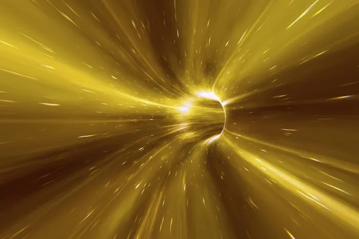 Framed Print : 3D Print of a Warp Tunnel in Space Framed Print : 3D Print of a Warp Tunnel in Space