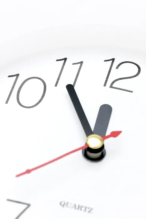 Framed Print : 5 to 12, Clock Dial Print