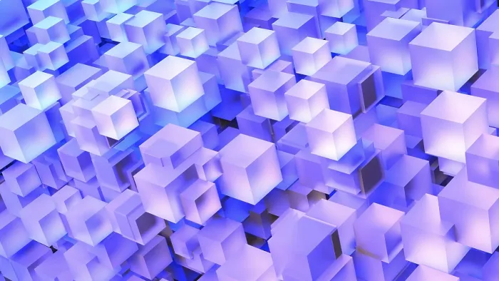Framed Print : 8K UHD Computer Generated 3D Cube Stack Art Print