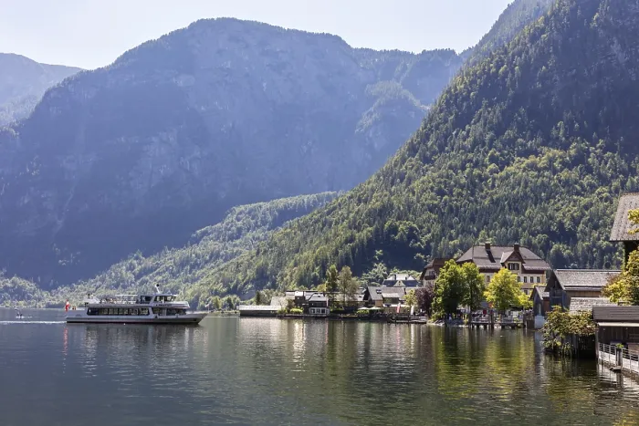 Framed Print : Hallstatt Village Print, Austria Framed Print : Hallstatt Village Print, Austria