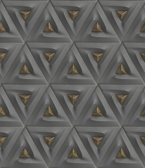Framed Print : Abstract 3D Geometric Pattern Print