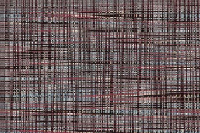 Framed Print : Abstract Chequered Print with Irregular Patterns Framed Print : Abstract Chequered Print with Irregular Patterns