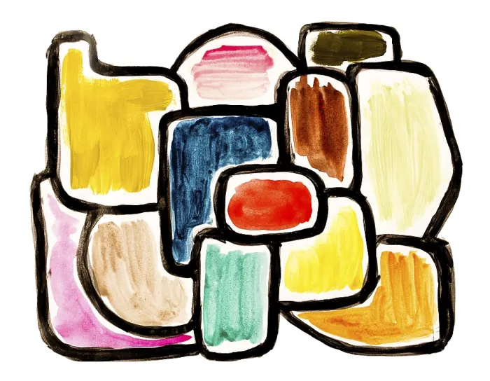 Framed Print : Abstract Background Print in Gouache and Watercolor Framed Print : Abstract Background Print in Gouache and Watercolor