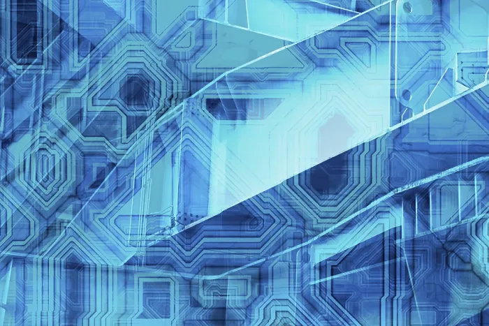 Framed Print : Abstract Blue Technological Background Print Framed Print : Abstract Blue Technological Background Print