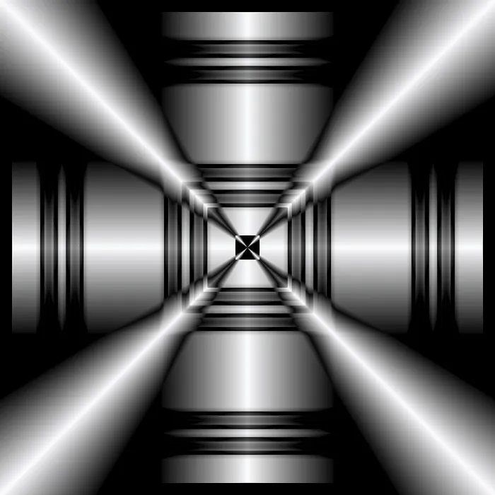 Framed Print : Softly Lit Black and White 3D Print Art Framed Print : Softly Lit Black and White 3D Print Art