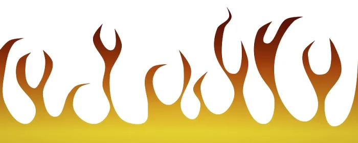 Framed Print : Abstract Flames Print on White Background