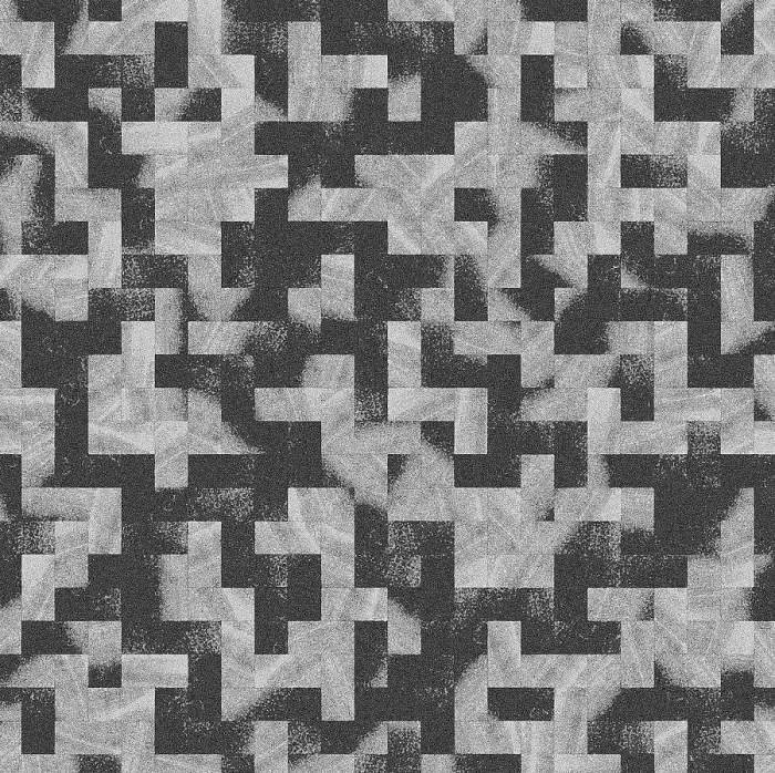 Framed Print : Geometric Pixelated Print with Black, White, and Gray Blocks Framed Print : Geometric Pixelated Print with Black, White, and Gray Blocks