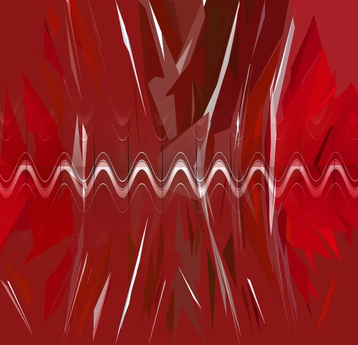 Framed Print : Red Shape Composition Print Framed Print : Red Shape Composition Print