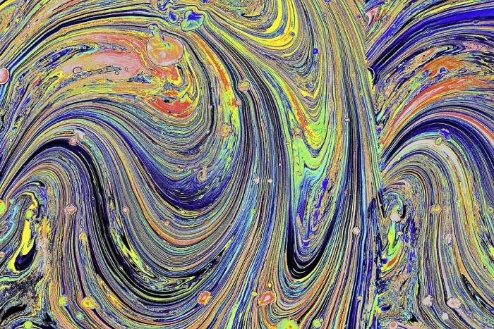 Framed Print : Abstract Marbling Art Patterns Print