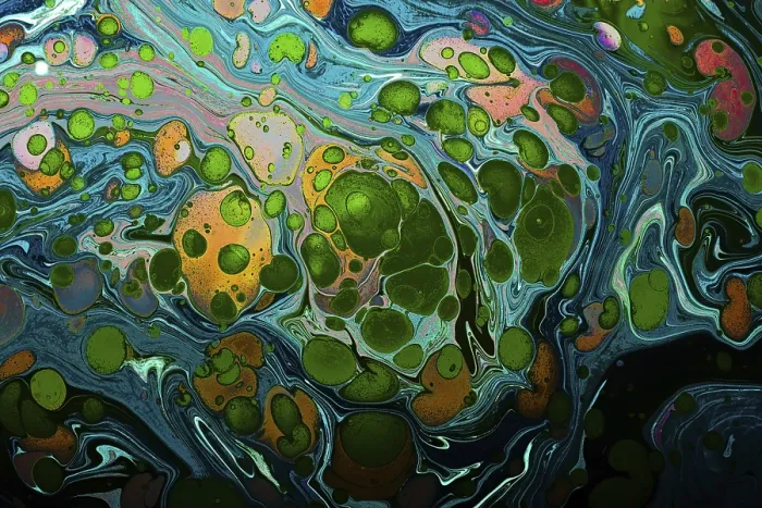 Framed Print : Abstract Marbling Art Patterns Print