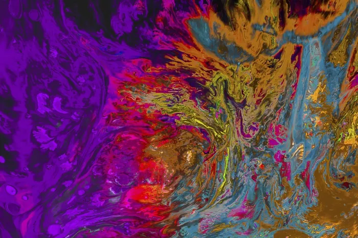 Framed Print : Abstract Marbling Art Print Framed Print : Abstract Marbling Art Print