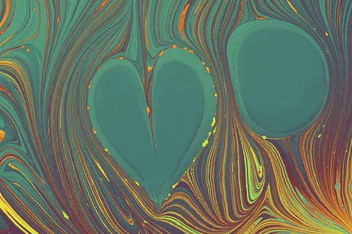 Framed Print : Abstract Marbling Heart Print for Fabric and Tile Design Framed Print : Abstract Marbling Heart Print for Fabric and Tile Design