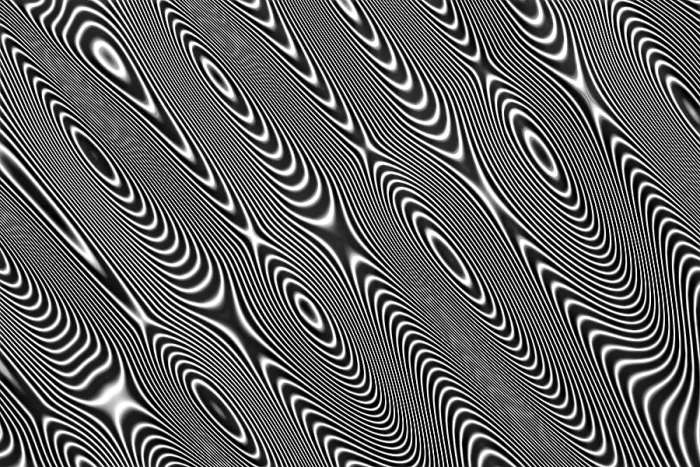 Framed Print : Computer-Generated Fractal Print: Distorted Circles