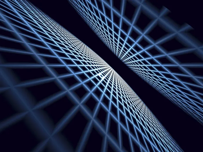 Framed Print : Abstract Tech Background Print - Fractal Geometry