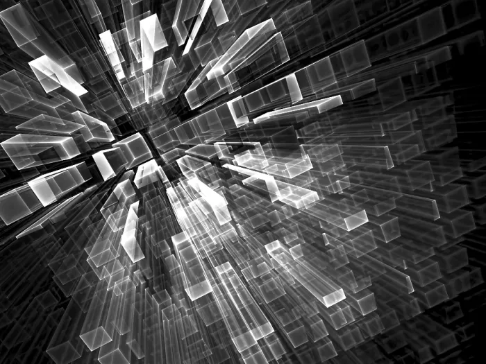 Framed Print : Abstract Tech Background Print - Luminous Glass Blocks Framed Print : Abstract Tech Background Print - Luminous Glass Blocks