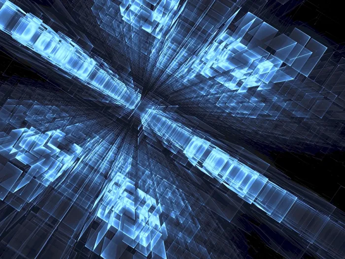 Framed Print : Abstract Technology Print - Fractal Geometry Background Framed Print : Abstract Technology Print - Fractal Geometry Background
