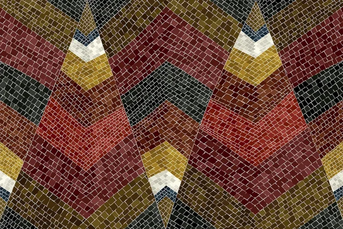 Framed Print : Abstract Vector Mosaic Print Framed Print : Abstract Vector Mosaic Print