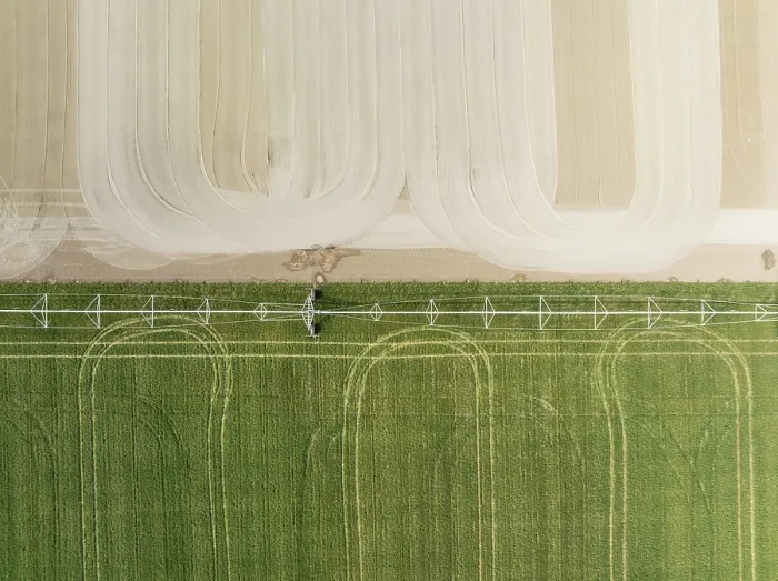 Framed Print : Aerial View of Adjoining Fields Print, Cdiz Province, Spain Framed Print : Aerial View of Adjoining Fields Print, Cdiz Province, Spain
