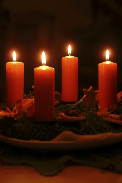 Framed Print : Advent Print - Christmas Celebration