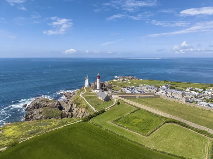 Framed Print : Aerial View of Phare de Saint-Mathieu Lighthouse Print Framed Print : Aerial View of Phare de Saint-Mathieu Lighthouse Print