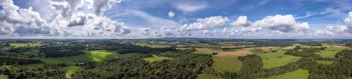 Framed Print : Aerial View Print of Thuringia Landscape, Germany Framed Print : Aerial View Print of Thuringia Landscape, Germany