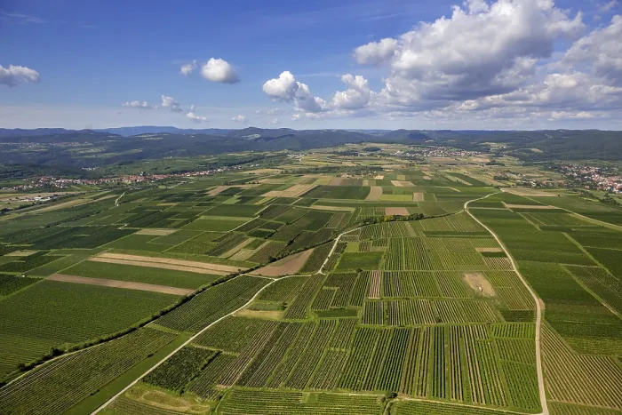 Framed Print : Aerial View Print of Lengenfeld Meadows, Austria Framed Print : Aerial View Print of Lengenfeld Meadows, Austria