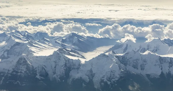 Framed Print : Aerial View of Eiger, Monch and Jungfrau Print Framed Print : Aerial View of Eiger, Monch and Jungfrau Print
