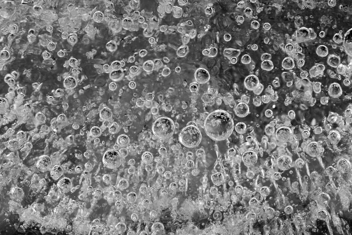 Framed Print : Air Bubbles in Ice Print Framed Print : Air Bubbles in Ice Print