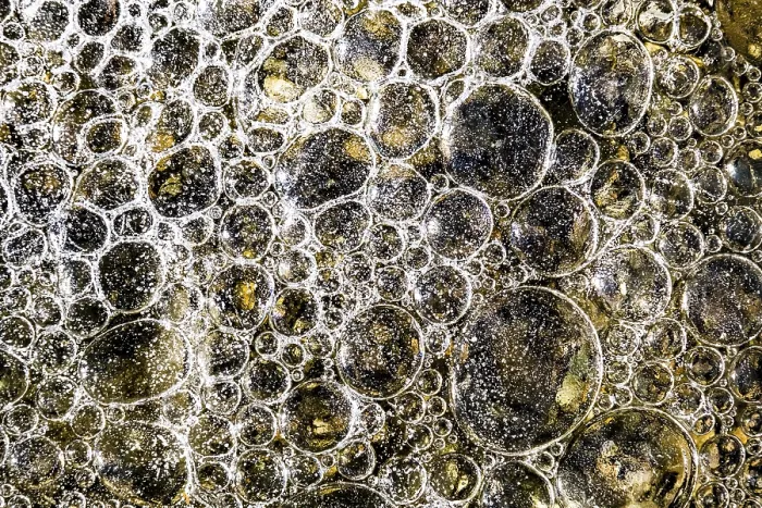 Framed Print : Air Pockets, Bubbles and Structures in Ice Print Framed Print : Air Pockets, Bubbles and Structures in Ice Print
