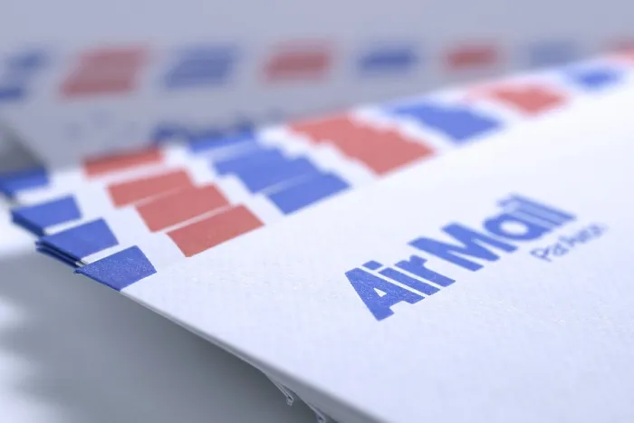 Framed Print : Airmail Envelopes Print by imageBROKER Framed Print : Airmail Envelopes Print by imageBROKER