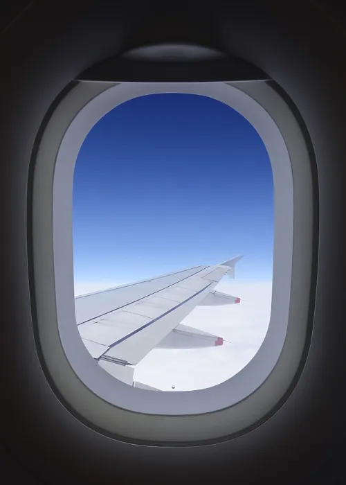 Framed Print : Airplane Window Print - A View from 30,000 Feet