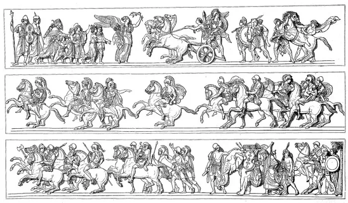 Framed Print : Alexander the Great in Procession Print Framed Print : Alexander the Great in Procession Print