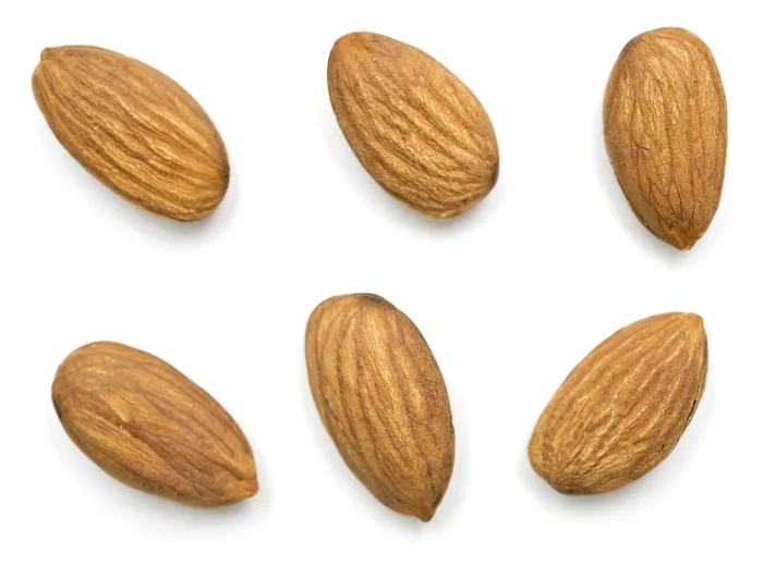 Framed Print : Almonds Print on White Background Framed Print : Almonds Print on White Background