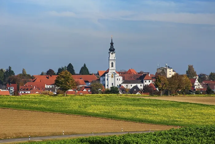 Framed Print : Altomunster with Monastery Print, Bavaria, Germany Framed Print : Altomunster with Monastery Print, Bavaria, Germany