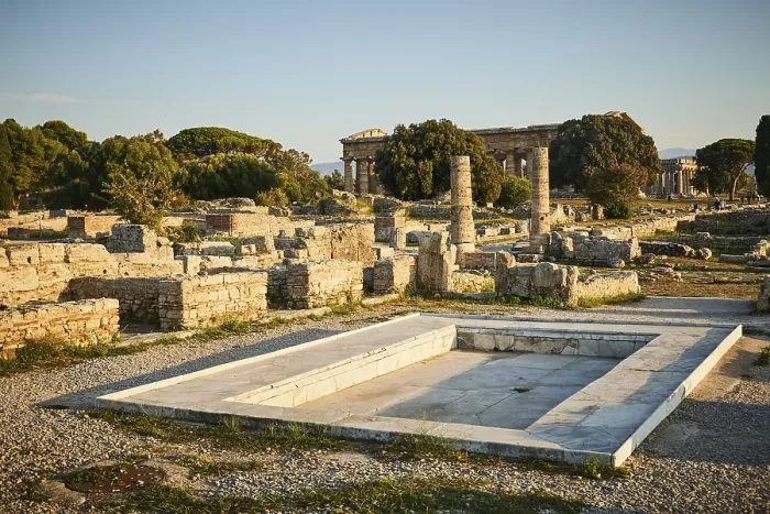 Framed Print : Ancient Temple Ruins Print, Paestum, Italy